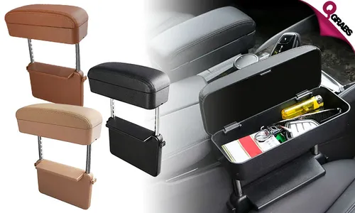 Car Armrest with Built-in Wireless Charger!